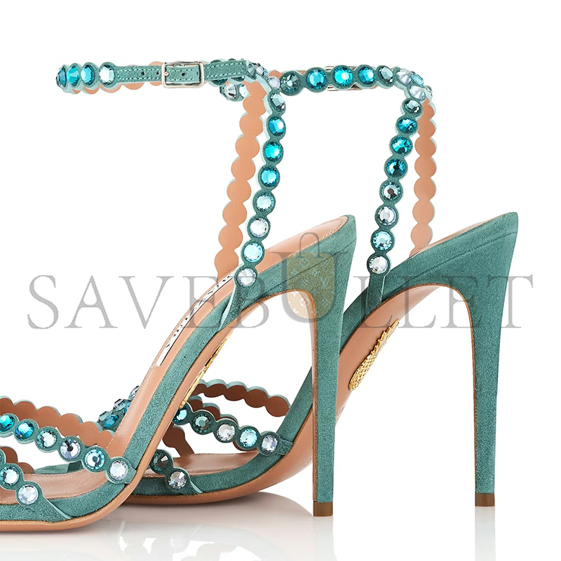 AQUAZZURA TEQUILA SANDAL 105 TQLHIGS0-SUE-LGE
